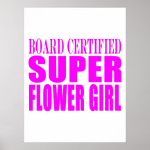 Pink Wedding Favors & Thanks : Super Flower Girl Print