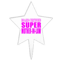 Pink Wedding Favors & Thanks : Super Mother in Law Cake Picks