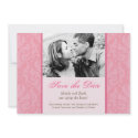 Pink Wedding Invitation Template