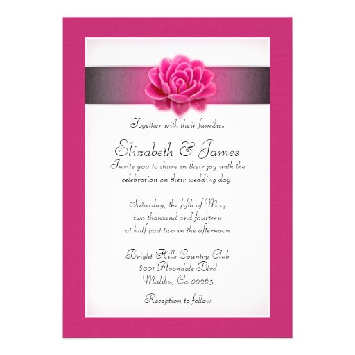 Pink Wedding Invitations