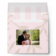 Pink Wedding Photo Thank You Envelopes envelope