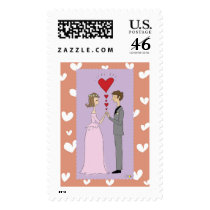 Pink Wedding postage by jsoh Pink Wedding postage