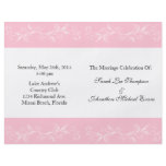 Pink Wedding Programs flyers