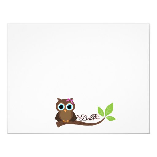 Pink Whimsical Owl Baby Shower Invite
