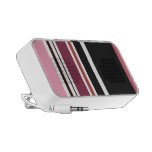 Pink, White, Black Striped Custom Speaker