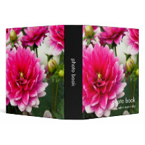 Pink & White Dahlia binders by HortusFloridus Pink & White Dahlia binders