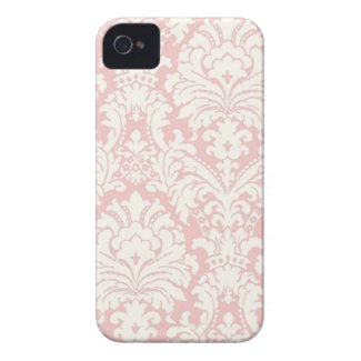 Pink&amp;White Damask iPhone Case Case-mate Iphone 4 Case