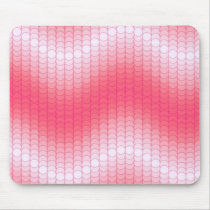Pink White dot wave mousepads