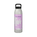 Pink & White Floral Personalized Liberty Bottle Drinking Bottle