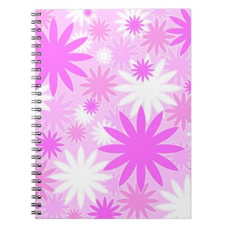 Pink white flowers fuji_notebook