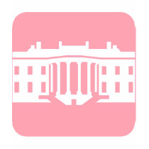 Pink White House T-Shirt by onesockjr Pink White House T-Shirt
