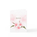 Pink & White Lilies RSVP Note