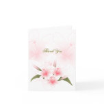 Pink & White Lilies Thank You Cards