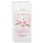 Pink & White Lilies Wedding Save The Date