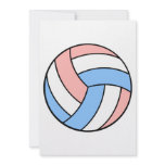 pink white pastel blue volleyball invitations