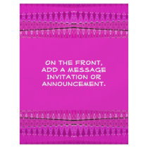 pink white pattern flyers by DonnaGraysonAbstract pink white pattern flyers