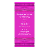 pink white pattern rack cards by DonnaGraysonAbstract pink white pattern rack cards
