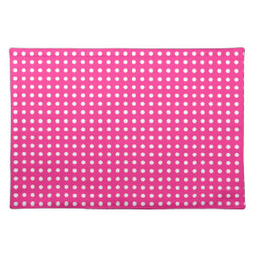 Pink & White Polka Dot Place Mat