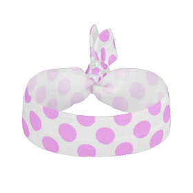 Pink White Polka Dots - Hair Tie