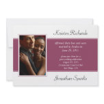 Pink White Post Wedding Celebration Announcement