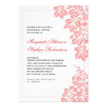 pink & white vineyard rehearsal dinner invites