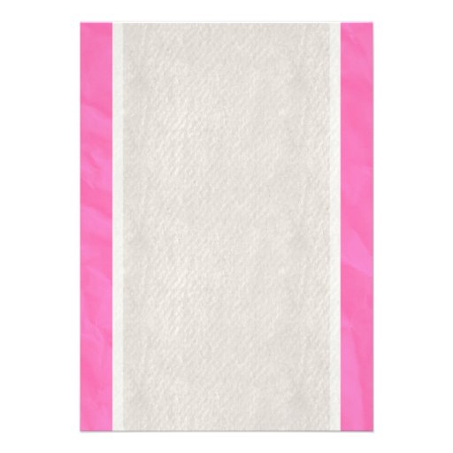 Pink White Vintage Bow Linen Bridal Shower Invites
