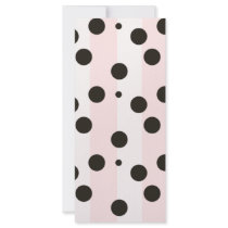 Pink White With Black Spots rack cards by NixxysPicks Pink White With Black Spots rack cards