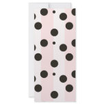 Pink White With Black Spots rack cards