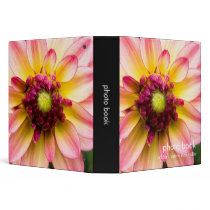 Pink, White & Yellow Dahlia binders by HortusFloridus Pink, White & Yellow Dahlia binders