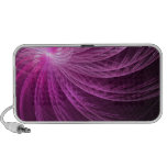 Pink Whorl Abstract Fractal Laptop Speaker