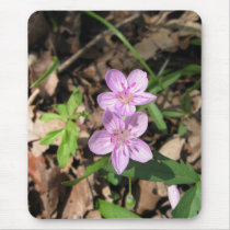 Pink Wildflower Mousepad mousepads