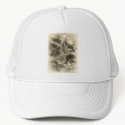 Pink Wildflowers 1 Antiqued hats by AntiquedArt Pink Wildflowers 1 Antiqued hats