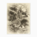 Pink Wildflowers 1 Antiqued postcards by AntiquedArt Pink Wildflowers 1 Antiqued postcards