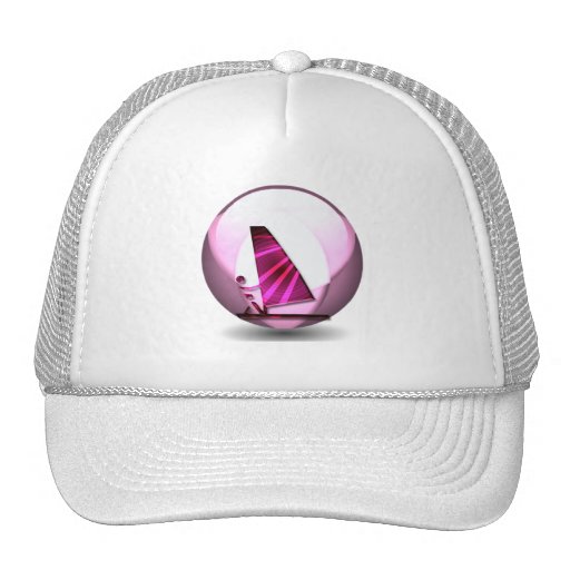 Pink Windsurf Designs Baseball Hat