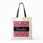 Pink Wine Wedding Favor Damask Bag for Bridesmaid