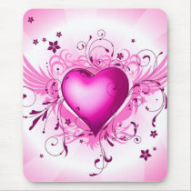 Pink Wings mousepads by teeloft Pink Wings mousepads