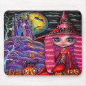 Pink Witch Mousepad by Blonde_Blythe Pink Witch Mousepad