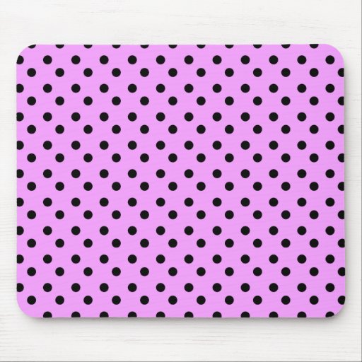Pink with black Dots Mousepad