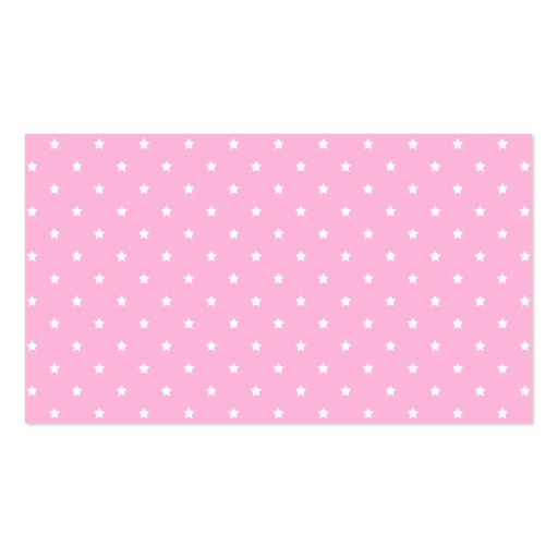 Pink with little white stars. business card templates