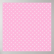 Pink with little white stars. Custom Posters