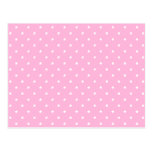Pink with little white stars. postcards