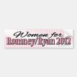Pink Women for Romney/Ryan Bumper Sticker bumper stickers
