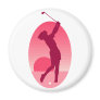 Pink Women's Golf Fridge Magnets