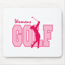 Pink Women's Golf mousepads