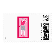 Pink Women's Golf postage by shopaholicchick Pink Women's Golf postage