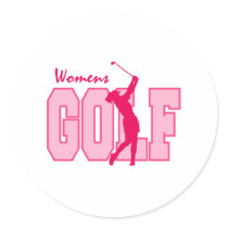 Pink Women's Golf stickers