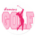 Pink Women's Golf stickers by shopaholicchick Pink Women's Golf stickers