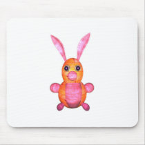 Pink wood rabbits by Valxart.com Mouse Pads