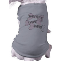 Pink World's Best Dog Tshirt pet clothing by petclothes Pink World's Best Dog Tshirt pet clothing
