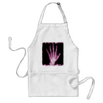 Pink X-ray Skeleton Hand Apron